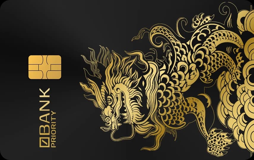 Rồng hoa văn cổ điển giữa mây cuộn và sóng nước xếp lớp, khắc dọc trên Thẻ đen nét vàng